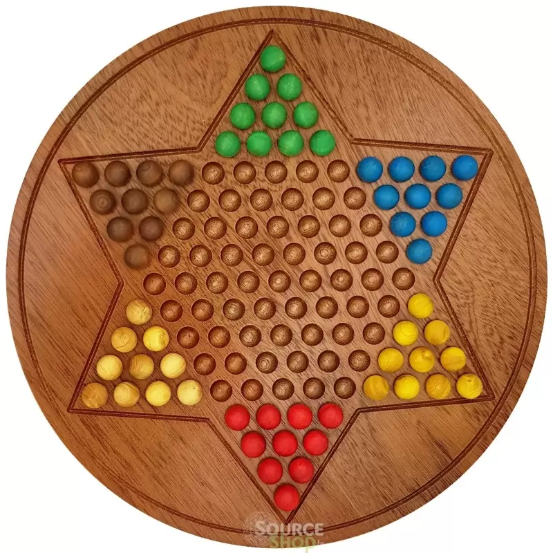 Jeu de Dames Chinoises en buis du Jura - Artisanal & Local