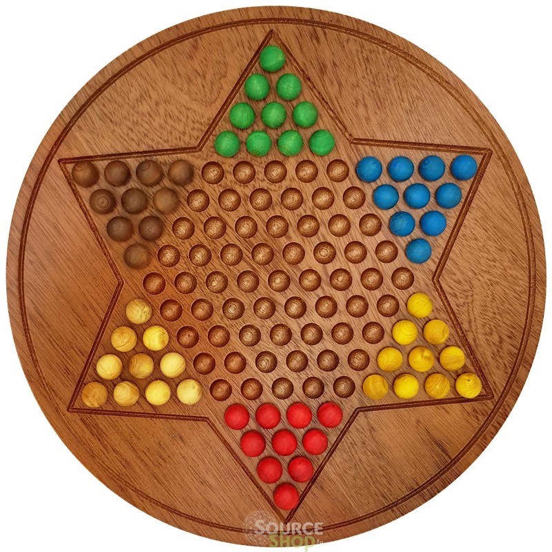 Jeu de Dames Chinoises en buis du Jura - Artisanal & Local