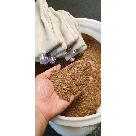 Petite bouillotte pour yeux BIO en graines de lin