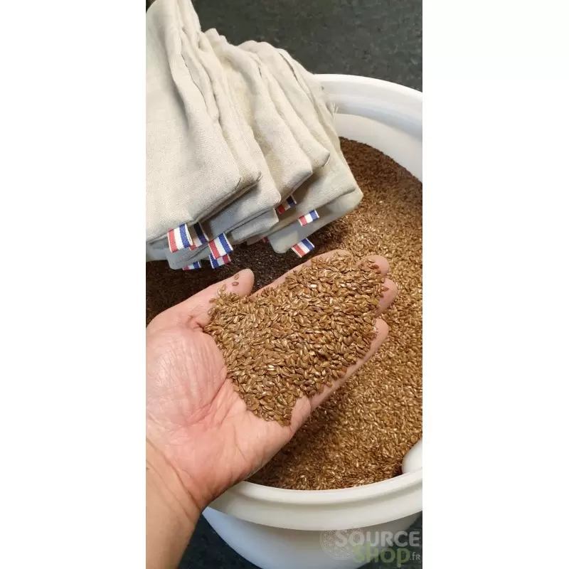 Petite bouillotte pour yeux BIO en graines de lin