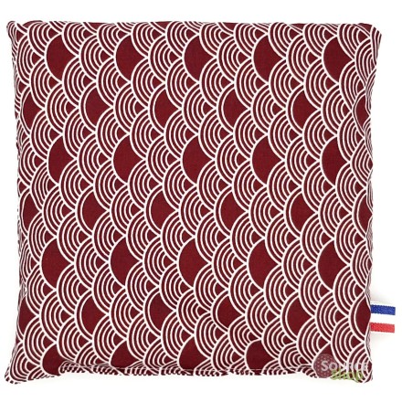 Coussin bouillotte BIO de noyaux de cerises - Artisanale & Française
