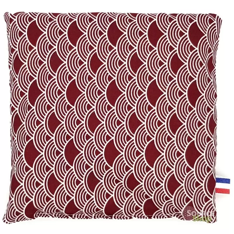 Coussin bouillotte BIO de noyaux de cerises - Artisanale & Française
