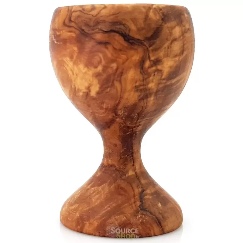 Coquetier en bois d'olivier