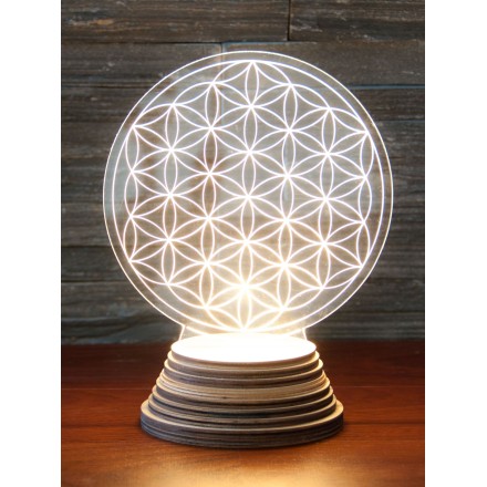 Lampe d'ambiance Fleur de vie
