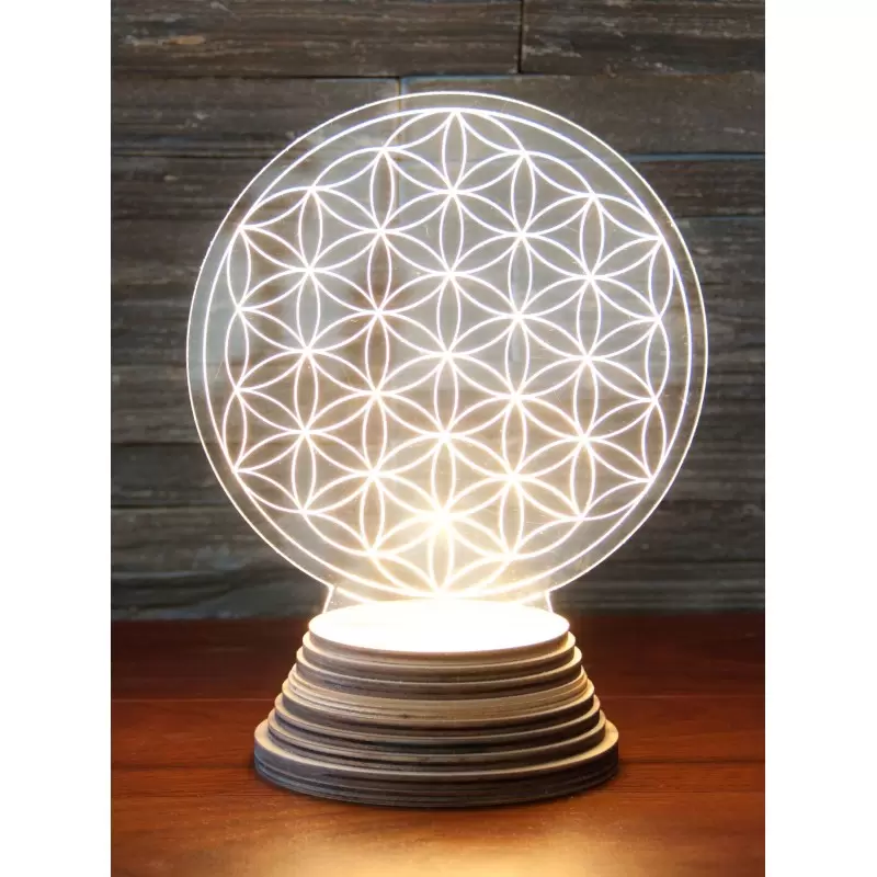 Lampe d'ambiance Fleur de vie