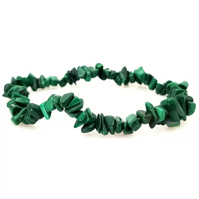 Bracelet chips Malachite - Qualité A
