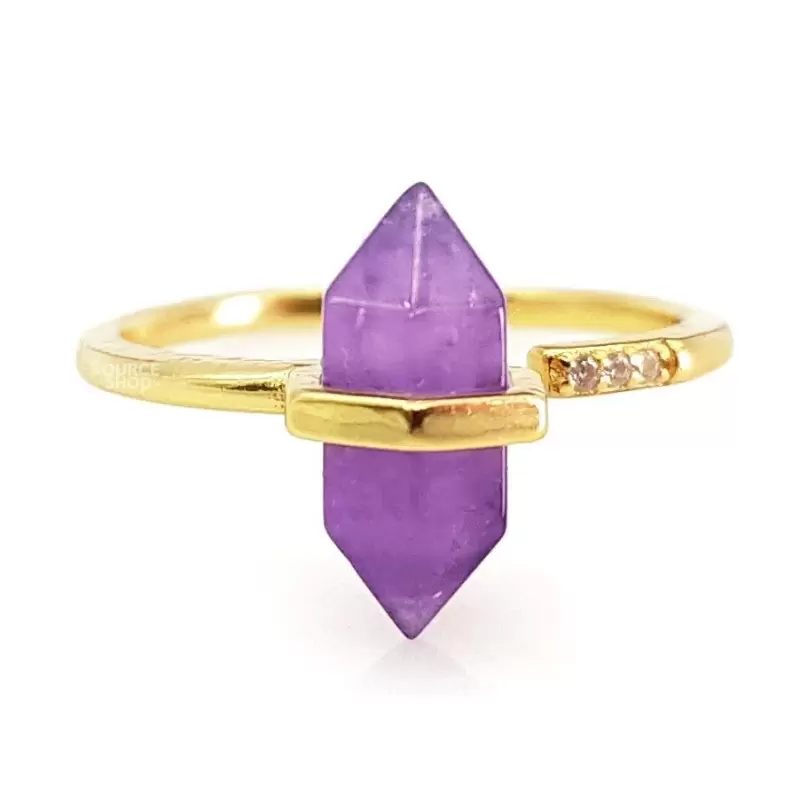 Bague Améthyste en Argent 925 - Réglable