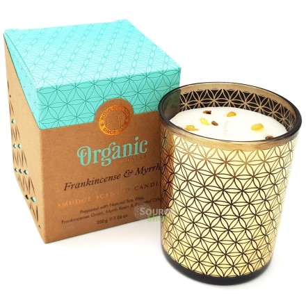 Bougie ayurvédique Encens & Myrrhe - vegan - Organic Goodness