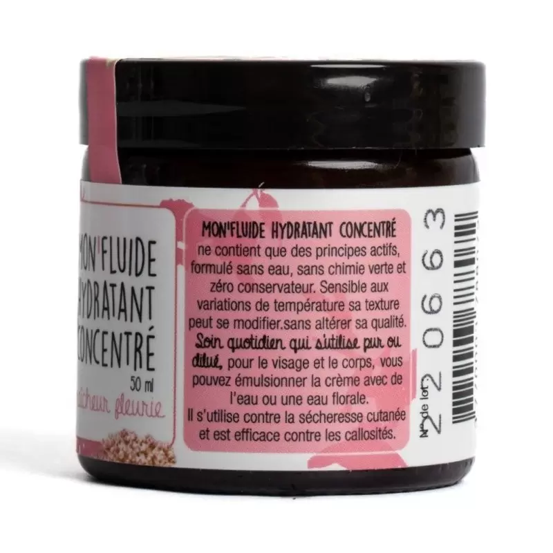 Crème concentrée visage BIO - fraîcheur fleurie - Maison Sidonie Champagne
