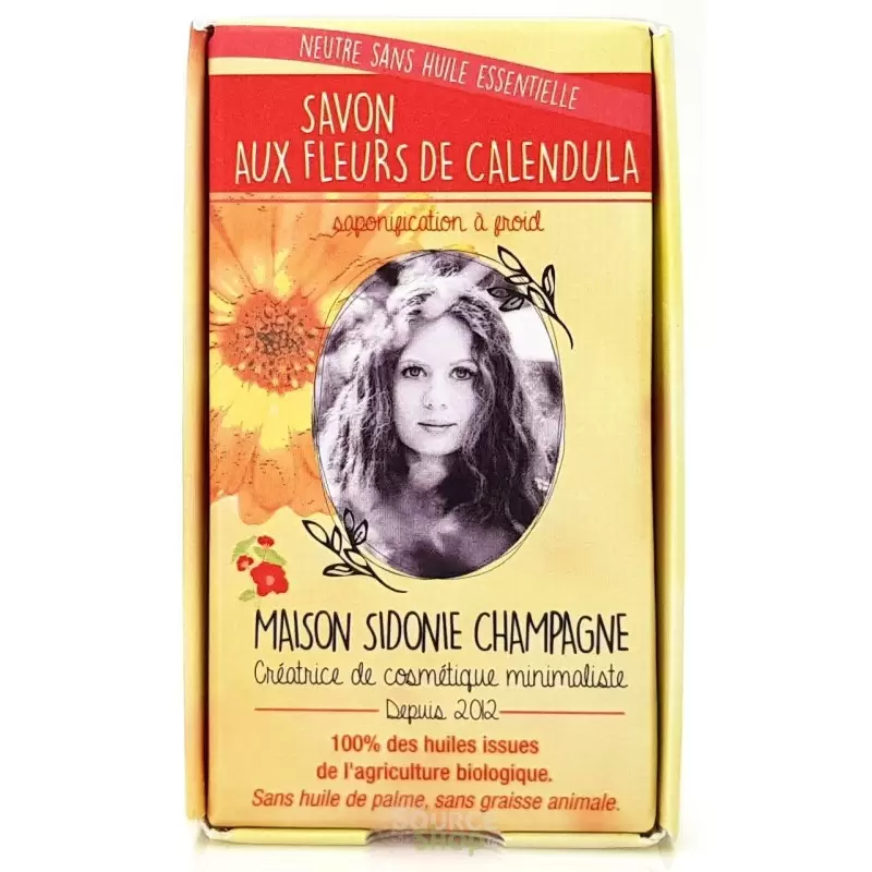 Savon BIO calendula - sans huile essentielle - Maison Sidonie Champagne