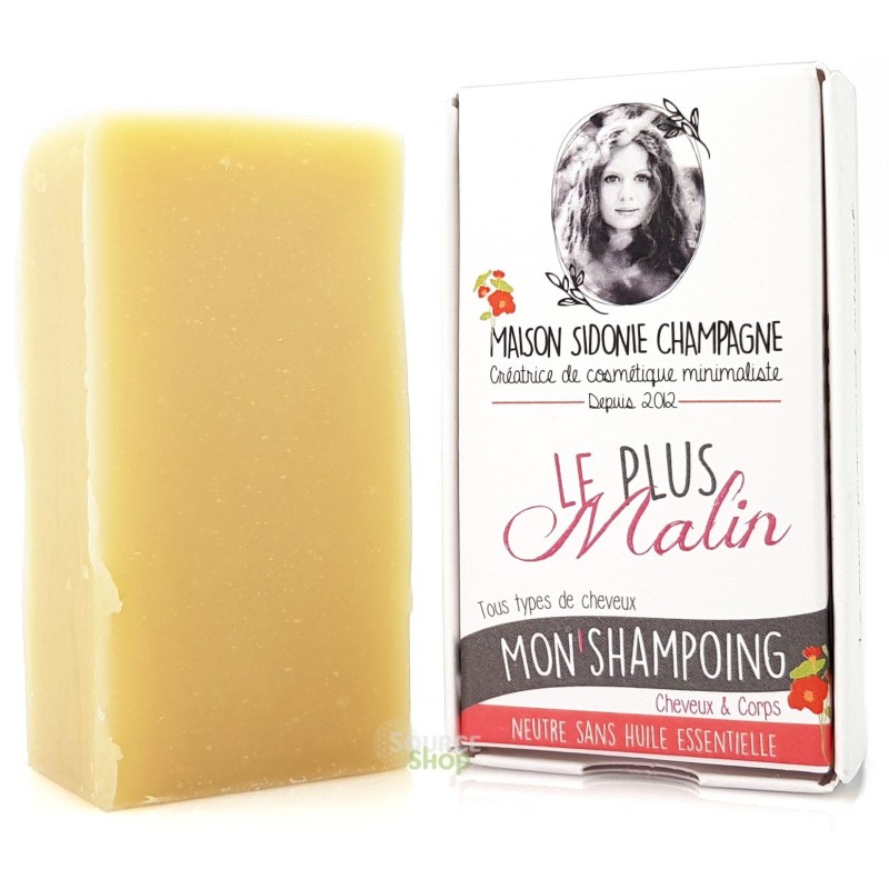 Shampoing solide neutre à la bière BIO - sans huile essentielle - Maison Sidonie Champagne