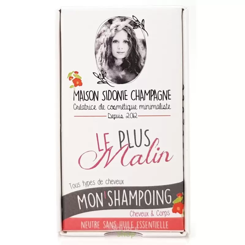 Shampoing solide neutre à la bière BIO - sans huile essentielle - Maison Sidonie Champagne