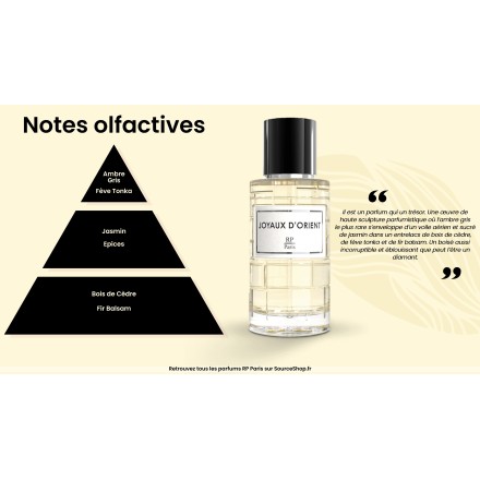 Parfum Joyaux d'Orient senteur Baccarat Rouge 540 - 50ml - Générique - RP Paris