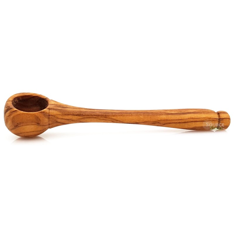Cuillère doseuse à épices & sel en bois d'olivier