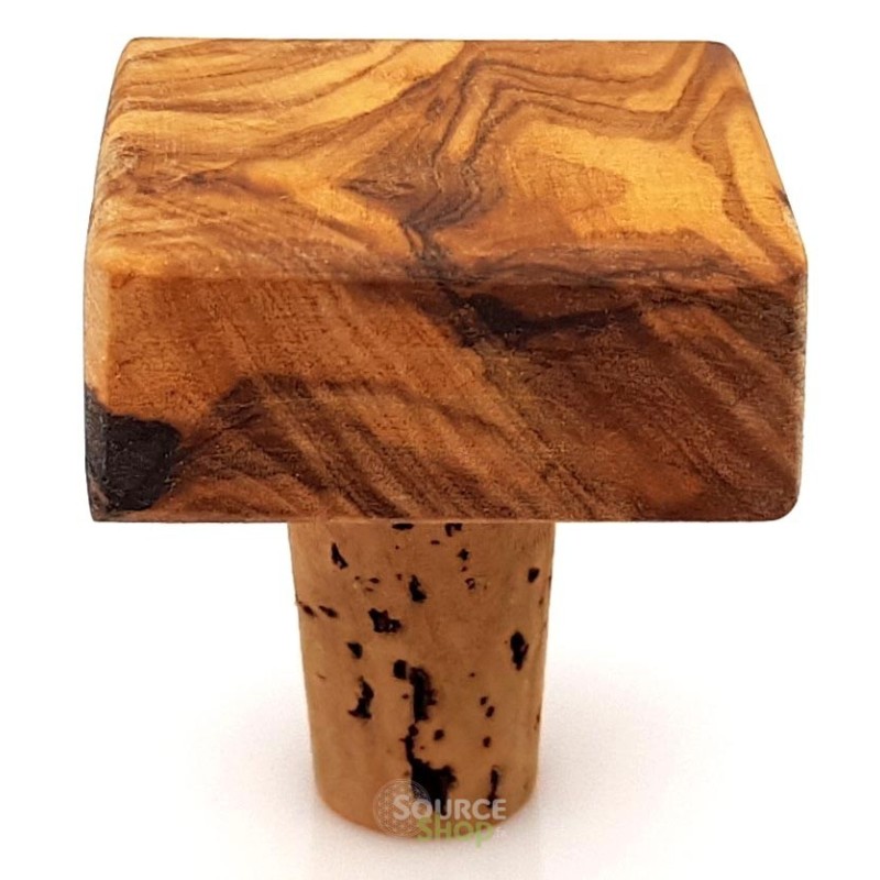 Bouchon en bois d'olivier - Artisanal