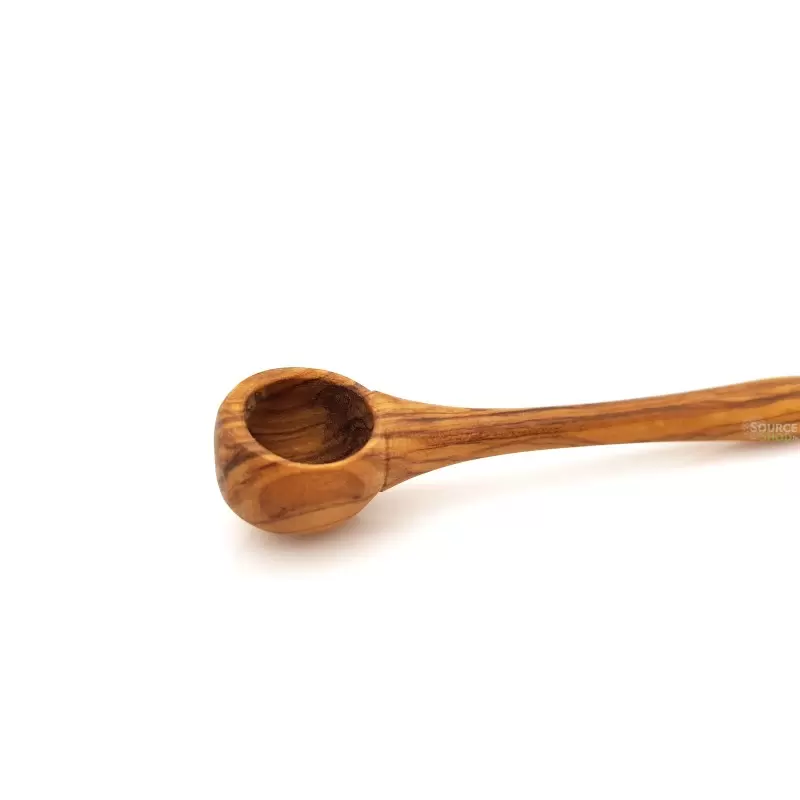 Cuillère doseuse à épices & sel en bois d'olivier