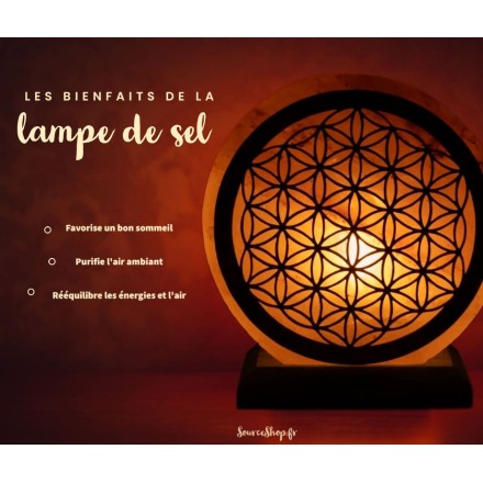 Lampe de sel Fleur de Vie - 5kg