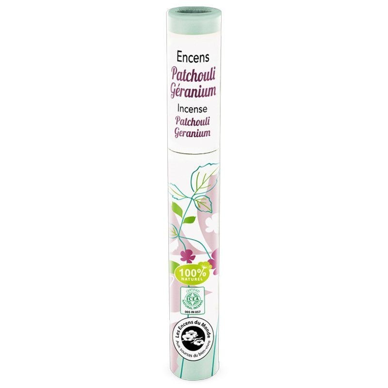 Encens Patchouli Géranium - Herbosense - Les Encens du Monde