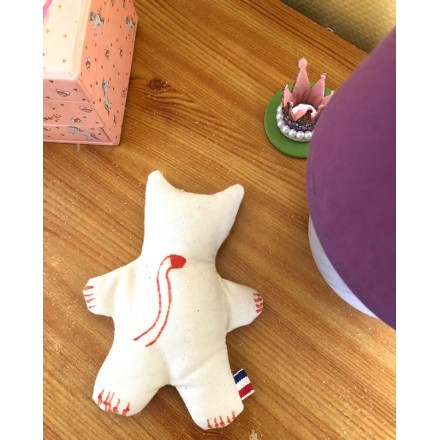Doudou bouillotte anti-stress en coton BIO - Artisanal & Français