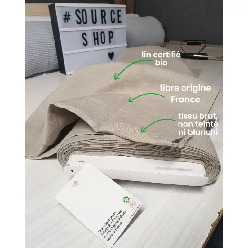 Filtre à café réutilisable & lavable en lin BIO - Artisanal & Français