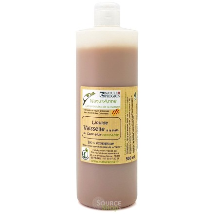 Liquide vaisselle BIO au savon noir - NaturAnne
