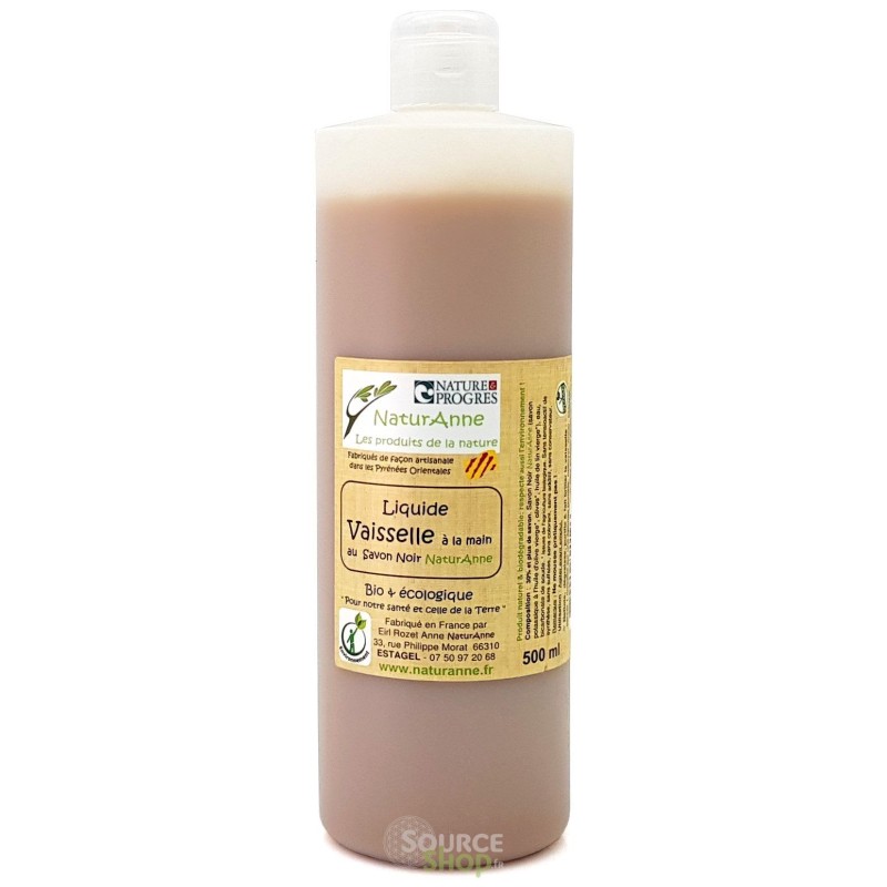 Liquide vaisselle BIO au savon noir - NaturAnne