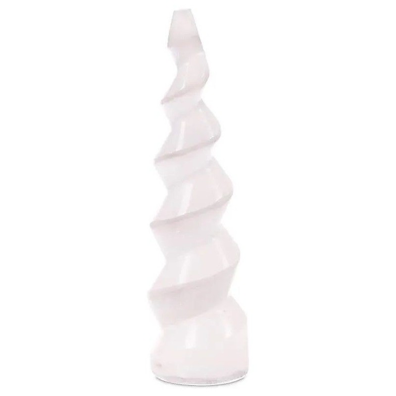 Sélénite - tour en spirale - 15 cm