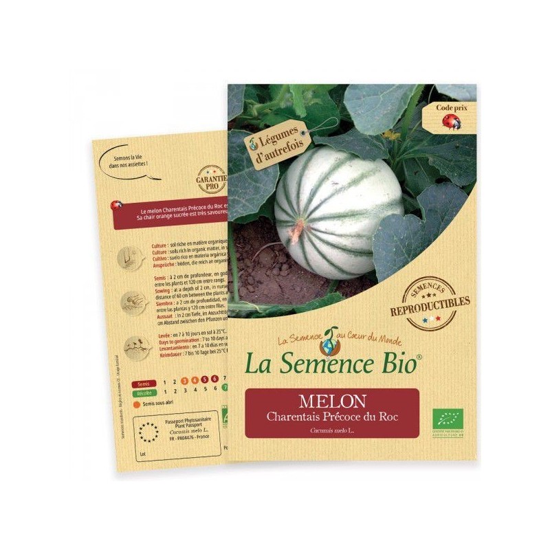 Graines Melon Charentais BIO - La Semence Bio