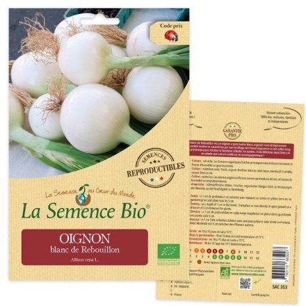 Graines Oignon blanc de Rebouillon BIO - La Semence Bio