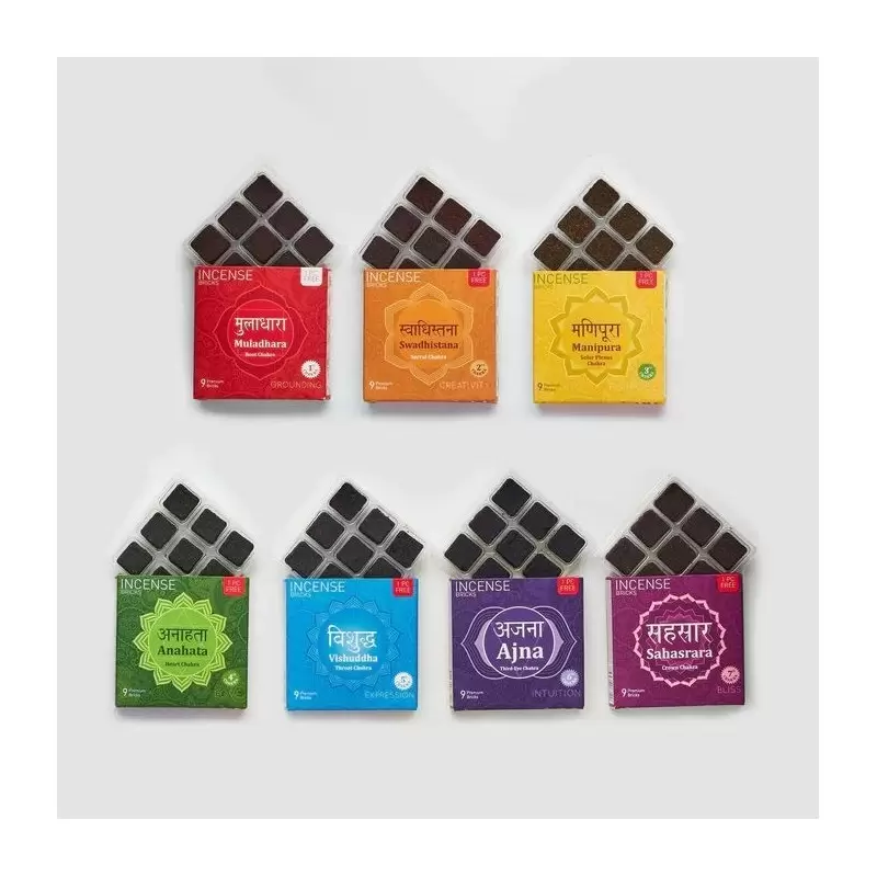 Kit Briques d'encens 7 Chakras - Aromafume