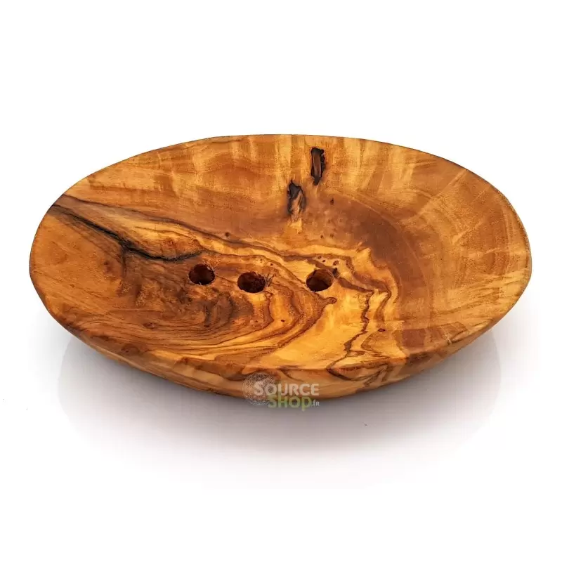 Porte-savon en bois d'olivier