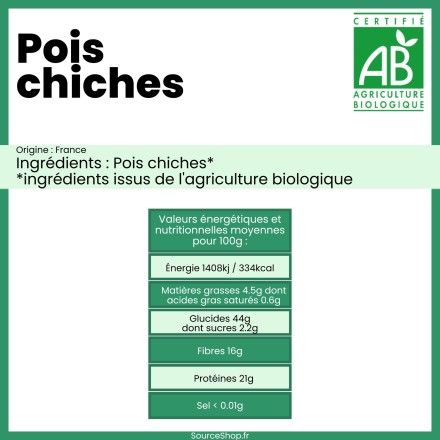 Pois chiches BIO en vrac
