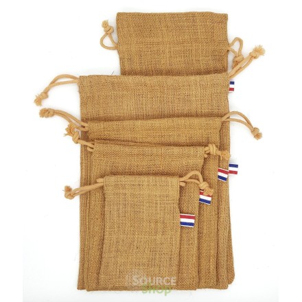 Sac en jute BIO réutilisable - Artisanal & Français - Source Shop