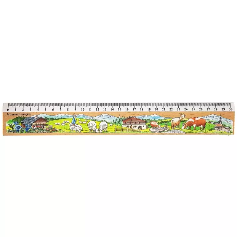 Règle en Hêtre du Jura - 30cm