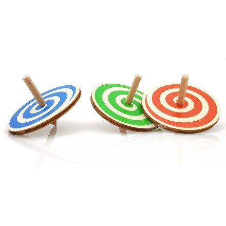 Toupie spirale en bois du Jura - Artisanale & Locale