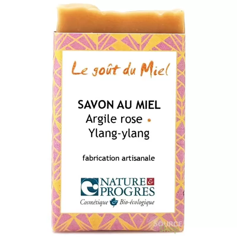 Savon BIO à l'argile rose & ylang-ylang - Le Goût du Miel