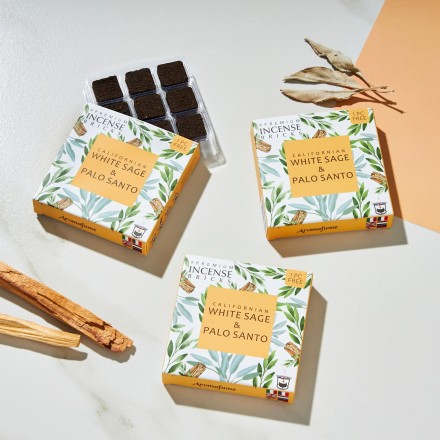 Briques d'encens Sauge Blanche & Palo Santo - Aromafume
