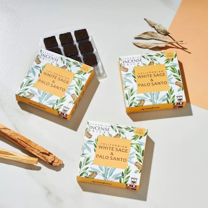 Briques d'encens Sauge Blanche & Palo Santo - Aromafume