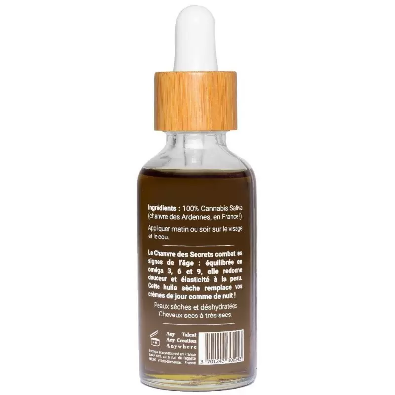 Huile de chanvre pure - 50ml - Mira