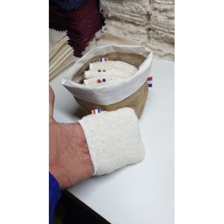 Gant visage en coton BIO - Artisanal & Français