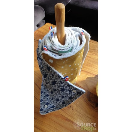 Rouleau Essuie-tout lavable & réutilisable - Français & Artisanal
