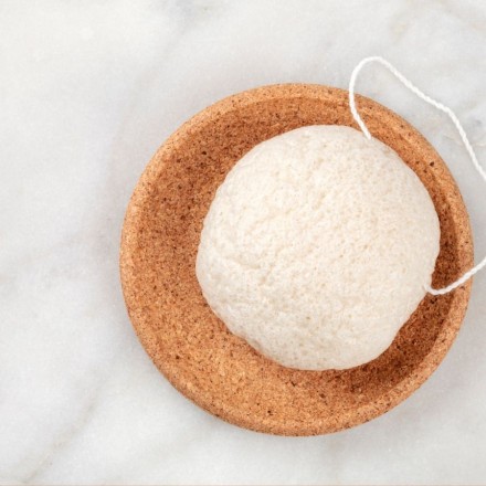 Eponge Konjac visage 100% pure - Naturelle & Biodégradable