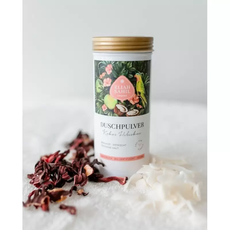 Poudre de douche ayurvédique BIO - Coco Hibiscus