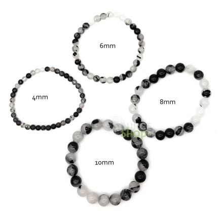 Bracelet Quartz tourmaline - Qualité A