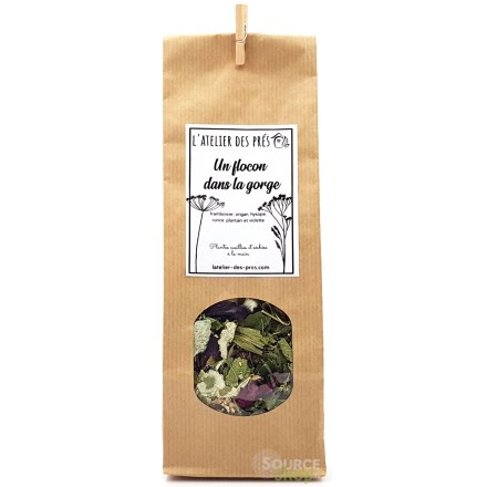 Tisane sauvage "Un flocon dans la gorge" - Artisanale du Jura