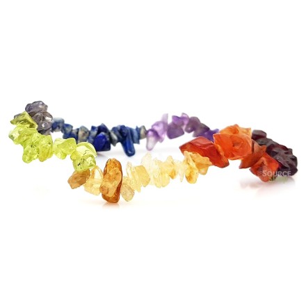 Bracelet pierre éclats 7 Chakra