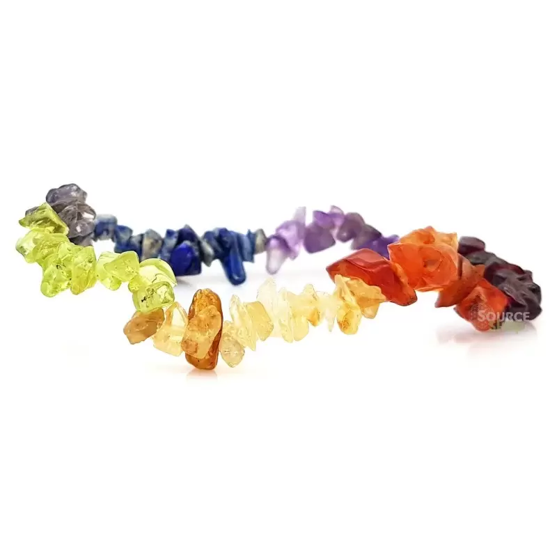 Bracelet pierre éclats 7 Chakra