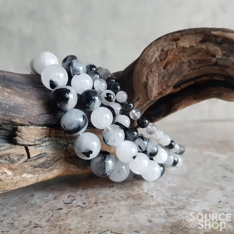 Bracelet Quartz Tourmaline naturelle - Qualité A