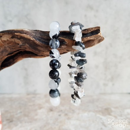 Bracelet Quartz tourmaline - Qualité A