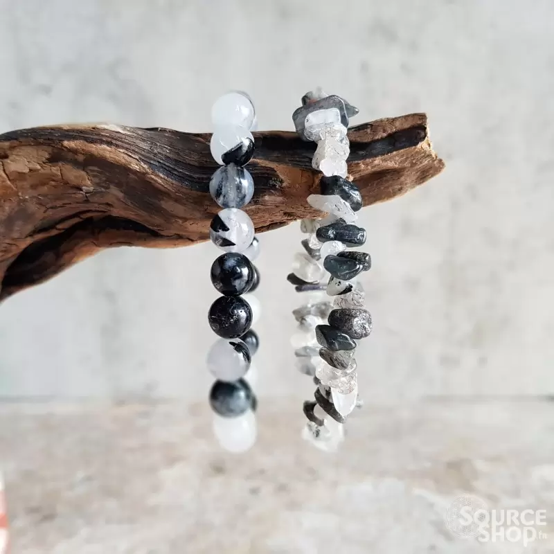Bracelet Quartz Tourmaline naturelle - Qualité A